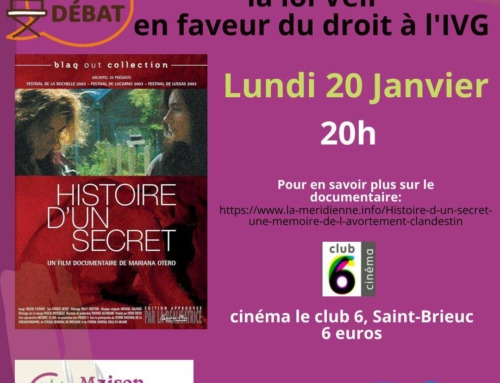 Les 50 ans de la loi Veil : ciné-débat lundi 20 janvier à 20h au Club 6 de Saint-Brieuc