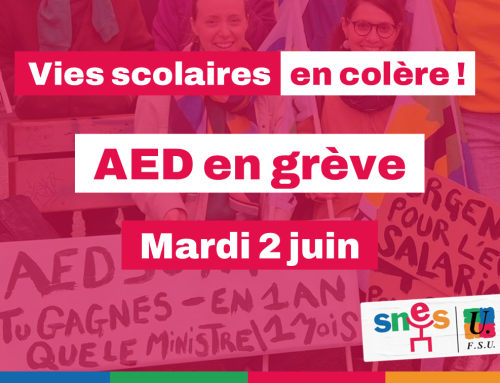 Urgence pour les salaires et les conditions de travail des AED (Assistant·es d&rsquo;Education) : dans l’action le mardi 2 juin !